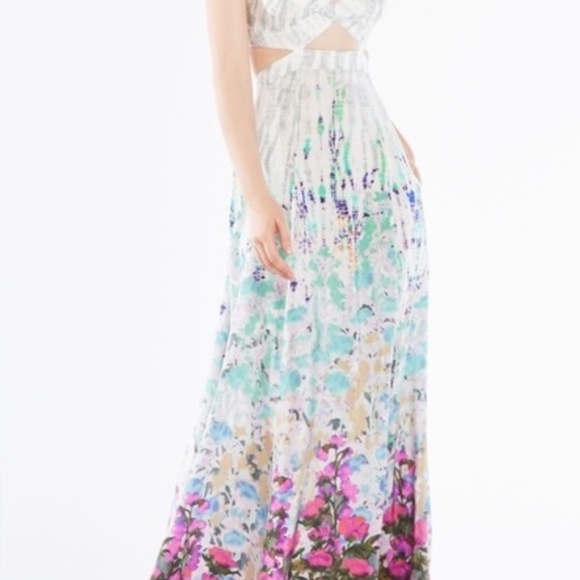 BCBG Maxazria Spring 2016 Runway 100% silk Maxi Dress Sz 0 RP $1450 - Picture 1 of 6